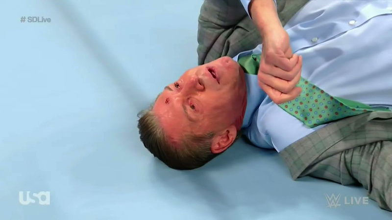 Illustration for article titled Kevin Owens Busted 72-Year-Old Vince McMahon’s Head Open